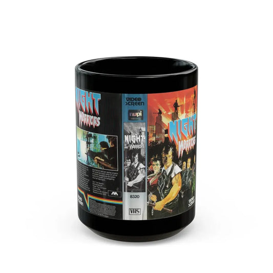 NIGHT WARRIORS (VHS COVER) - Black Coffee Mug 15oz - Go Mug Yourself