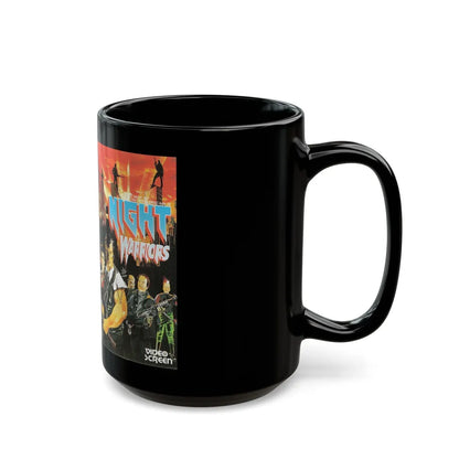 NIGHT WARRIORS (VHS COVER) - Black Coffee Mug-Go Mug Yourself