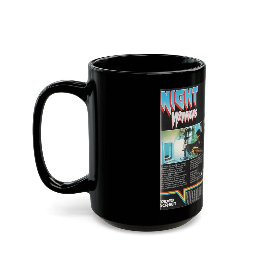 NIGHT WARRIORS (VHS COVER) - Black Coffee Mug-Go Mug Yourself