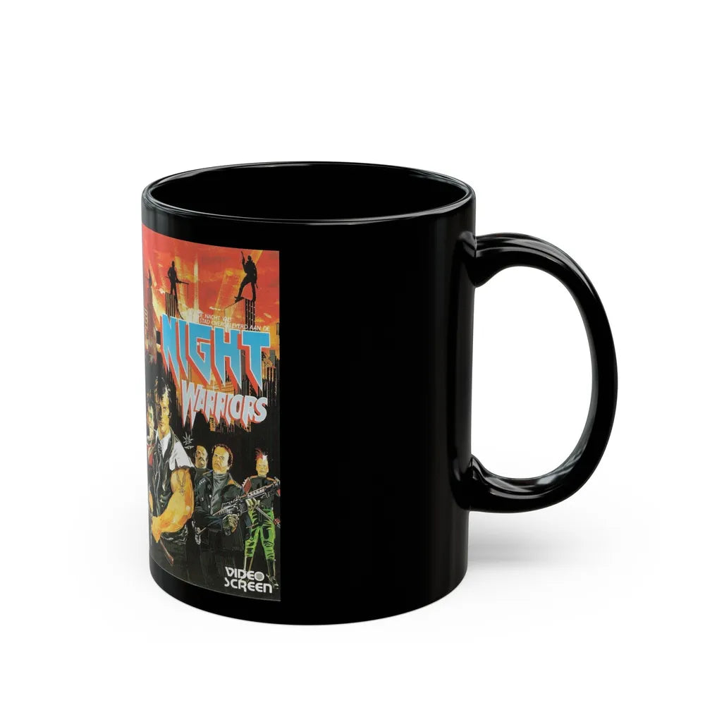 NIGHT WARRIORS (VHS COVER) - Black Coffee Mug-Go Mug Yourself