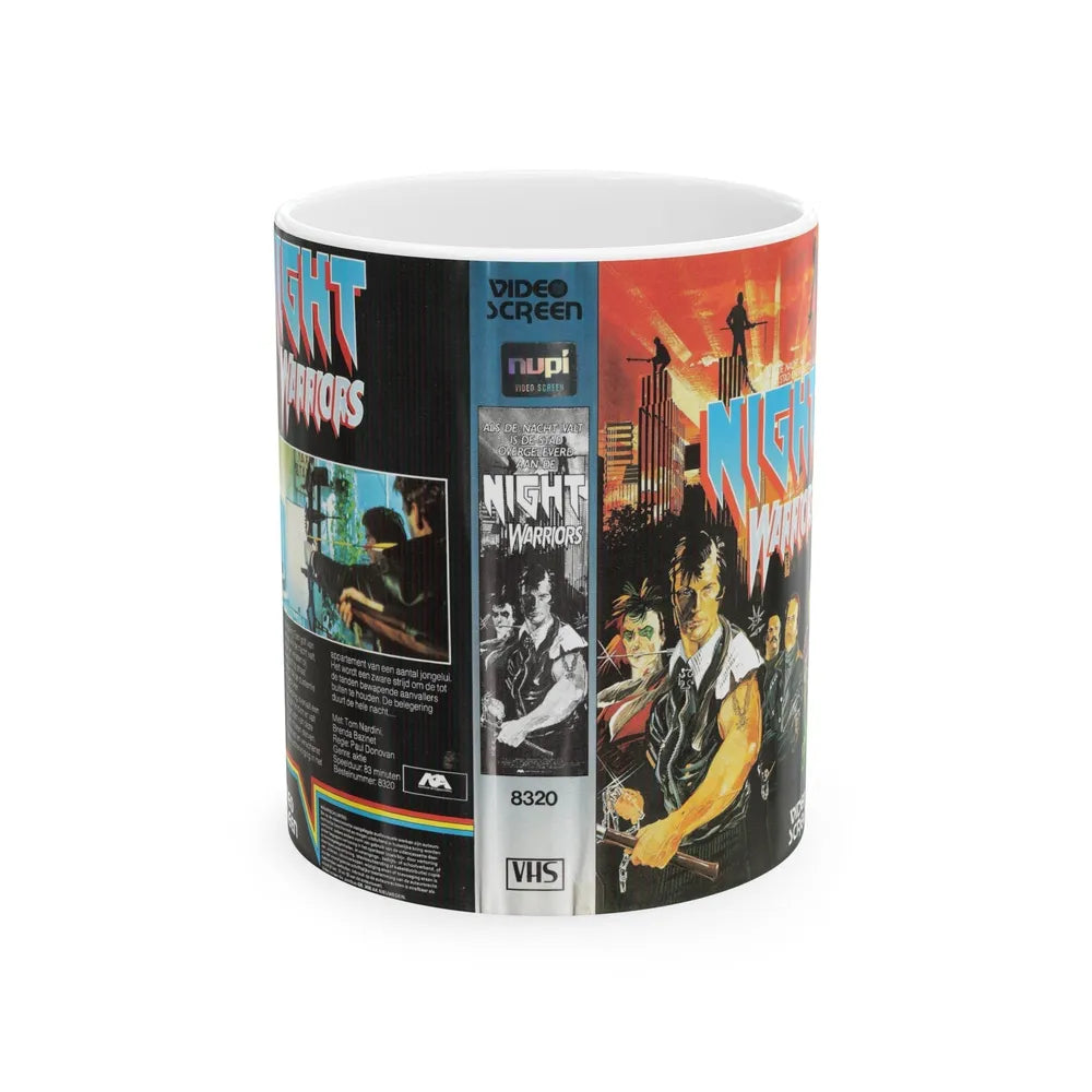 NIGHT WARRIORS (VHS COVER) - White Coffee Mug-11oz-Go Mug Yourself