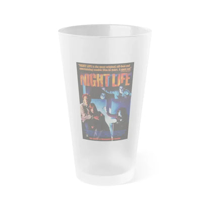 NIGHTLIFE 1989 Movie Poster - Frosted Pint Glass 16oz 16oz Frosted - Go Mug Yourself