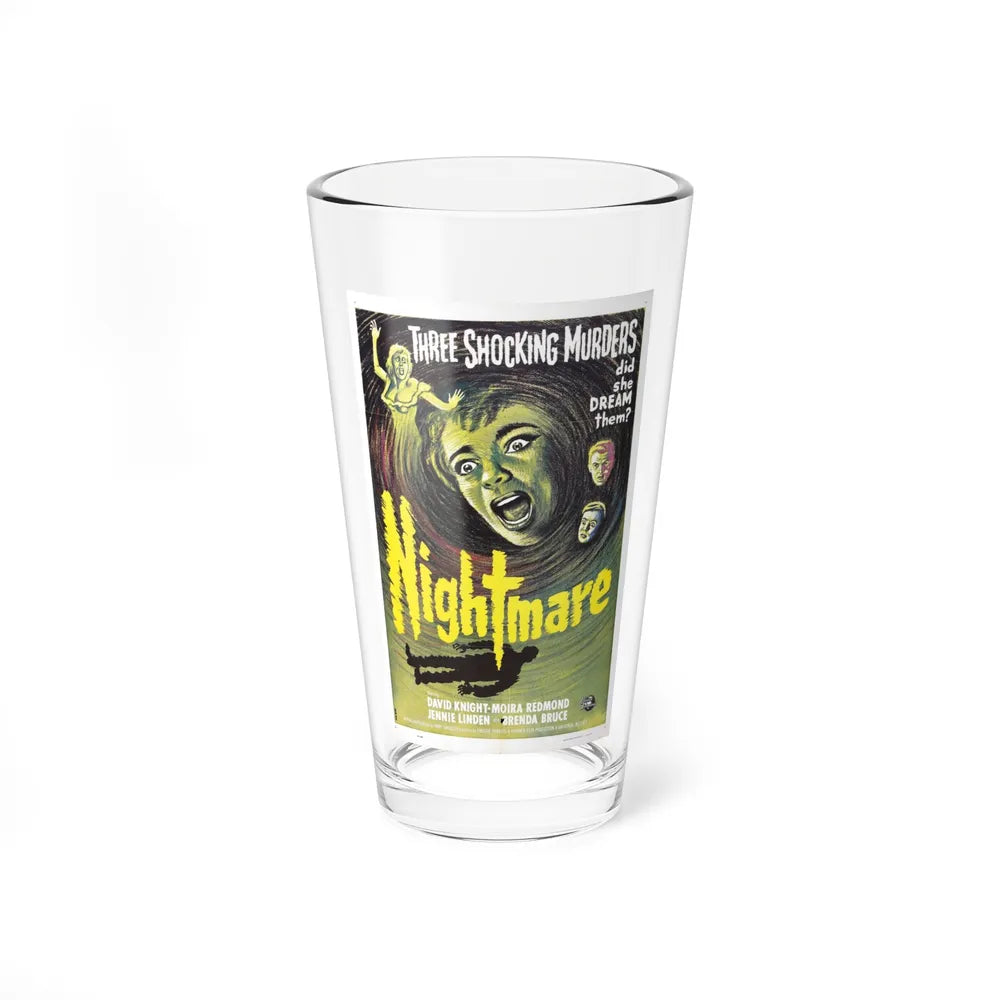 NIGHTMARE 1964 Movie Poster - Pint Glass 16oz-16oz-Go Mug Yourself