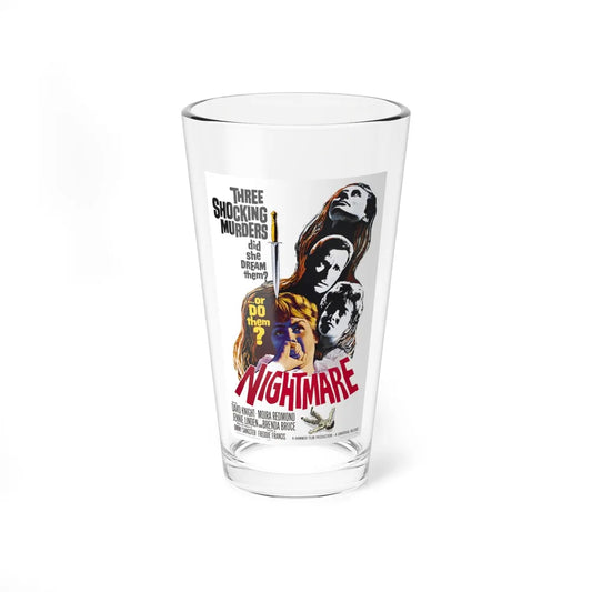 NIGHTMARE (2) 1964 Movie Poster - Pint Glass 16oz-16oz-Go Mug Yourself