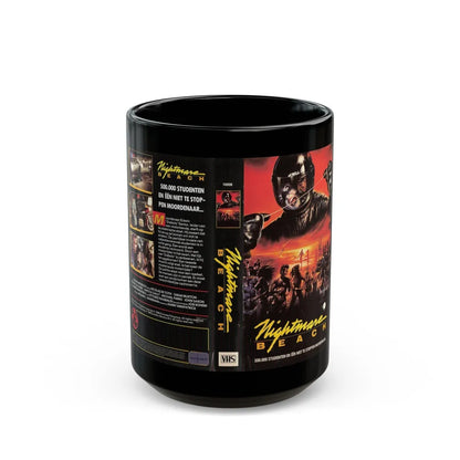 NIGHTMARE BEACH (VHS COVER) - Black Coffee Mug-15oz-Go Mug Yourself