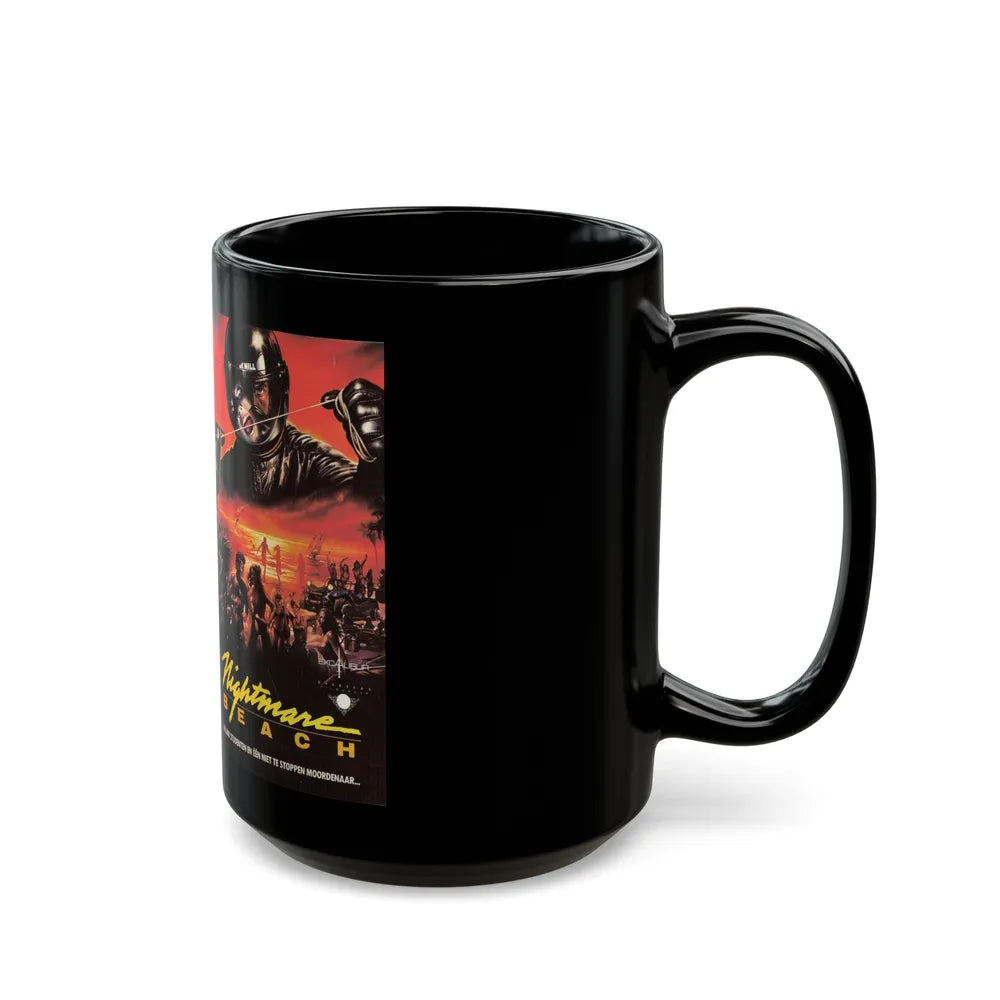 NIGHTMARE BEACH (VHS COVER) - Black Coffee Mug-Go Mug Yourself