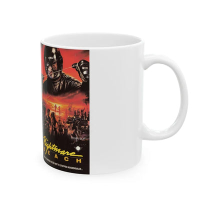 NIGHTMARE BEACH (VHS COVER) - White Coffee Mug-Go Mug Yourself