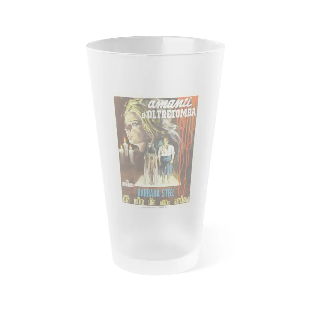 NIGHTMARE CASTLE (2) 1965 Movie Poster - Frosted Pint Glass 16oz-16oz-Frosted-Go Mug Yourself