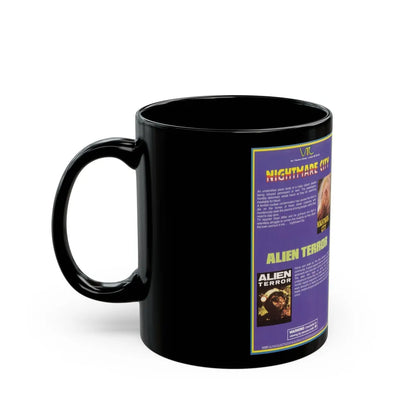 NIGHTMARE CITY AND ALIEN TERROR (VHS COVER) - Black Coffee Mug-Go Mug Yourself