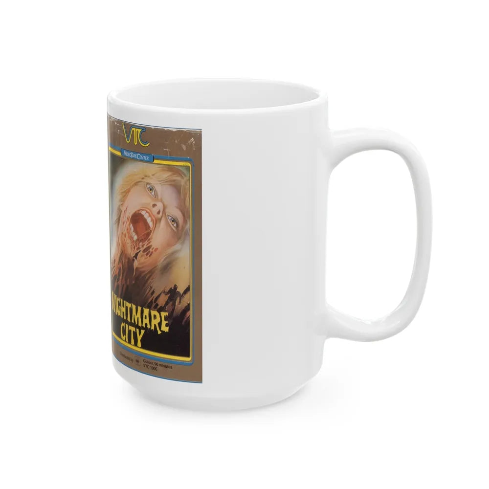 NIGHTMARE CITY (VHS COVER) - White Coffee Mug-Go Mug Yourself