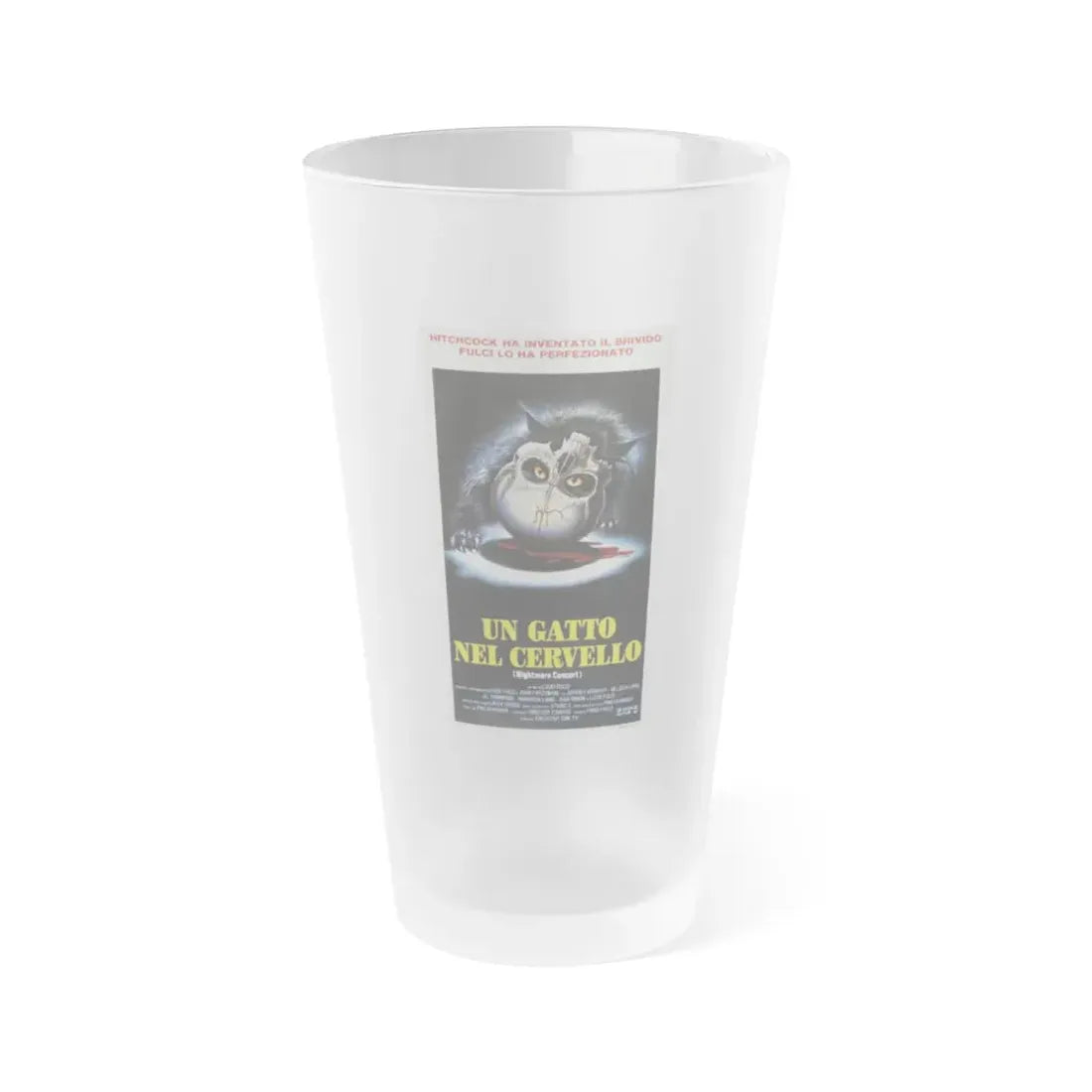 NIGHTMARE CONCERT 1990 Movie Poster - Frosted Pint Glass 16oz 16oz Frosted - Go Mug Yourself