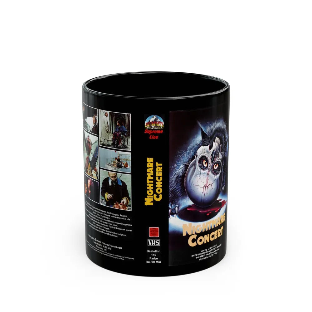 NIGHTMARE CONCERT (VHS COVER) - Black Coffee Mug-11oz-Go Mug Yourself