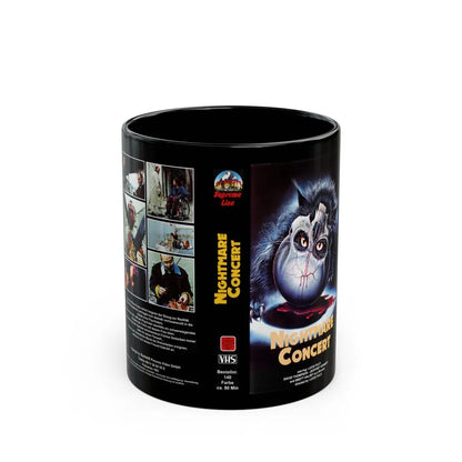 NIGHTMARE CONCERT (VHS COVER) - Black Coffee Mug-11oz-Go Mug Yourself