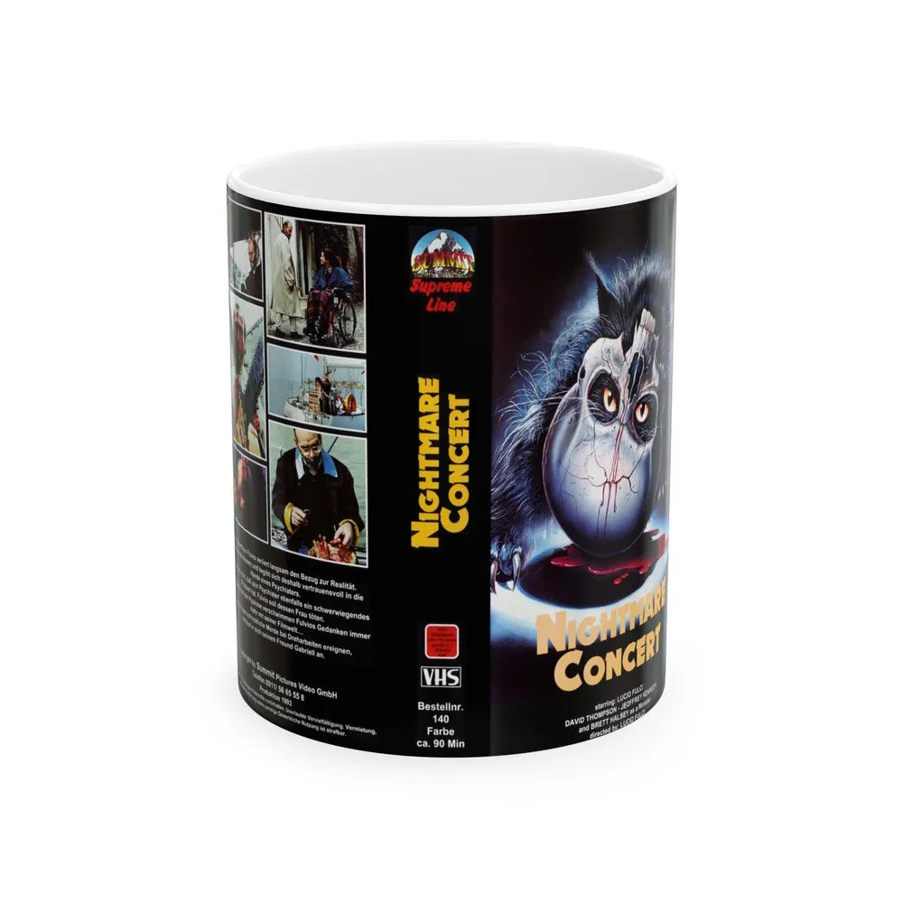 NIGHTMARE CONCERT (VHS COVER) - White Coffee Mug-11oz-Go Mug Yourself