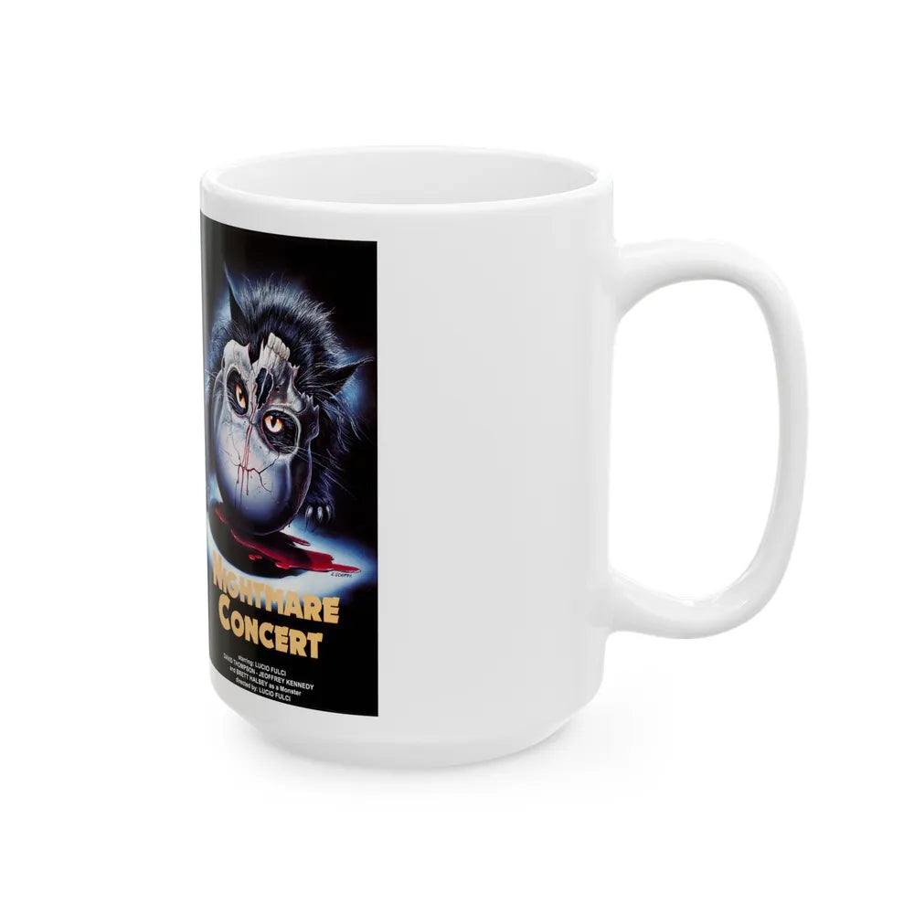 NIGHTMARE CONCERT (VHS COVER) - White Coffee Mug-Go Mug Yourself