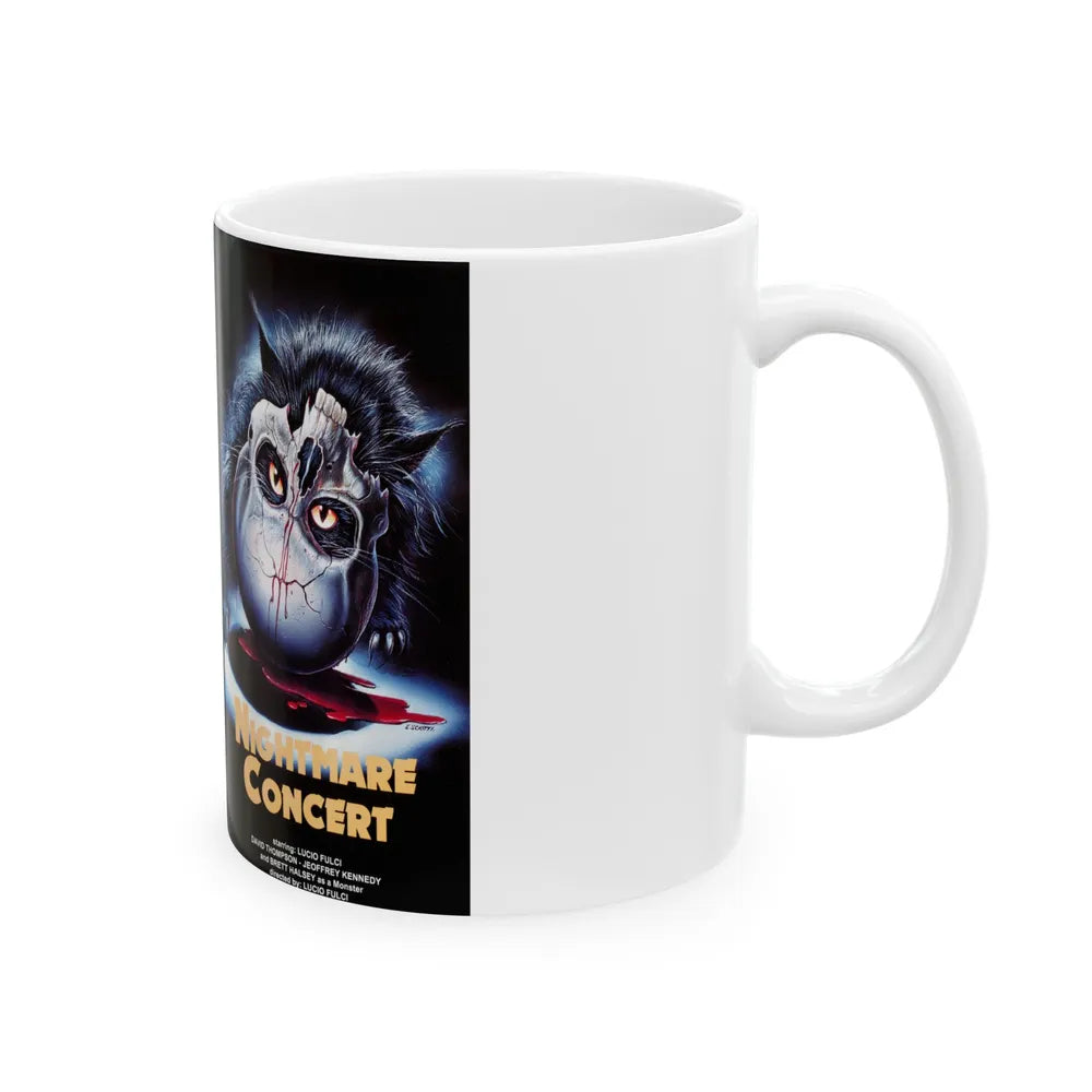 NIGHTMARE CONCERT (VHS COVER) - White Coffee Mug-Go Mug Yourself