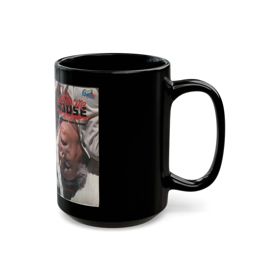 NIGHTMARE HOUSE (VHS COVER) - Black Coffee Mug-Go Mug Yourself