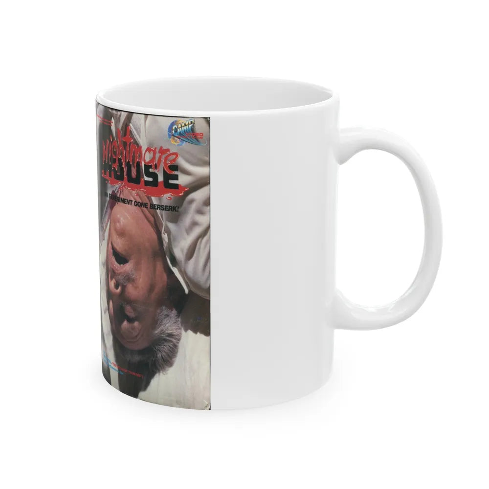 NIGHTMARE HOUSE (VHS COVER) - White Coffee Mug-Go Mug Yourself