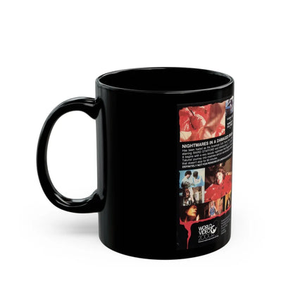 NIGHTMARE IN A DAMAGED BRAIN (VHS COVER) - Black Coffee Mug-Go Mug Yourself