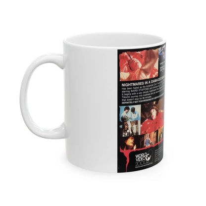 NIGHTMARE IN A DAMAGED BRAIN (VHS COVER) - White Coffee Mug-Go Mug Yourself