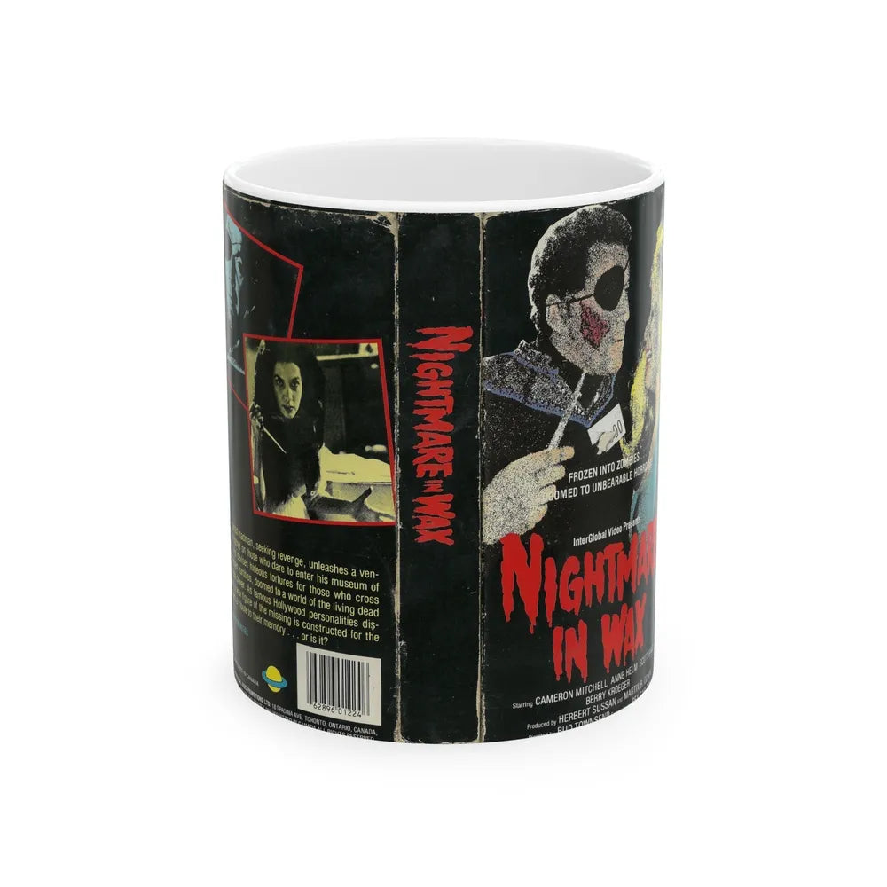 NIGHTMARE IN WAX (VHS COVER) - White Coffee Mug-11oz-Go Mug Yourself