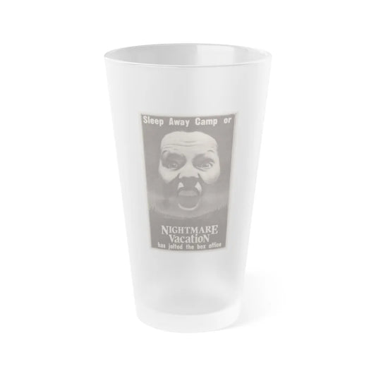 NIGHTMARE VACATION 1983 Movie Poster - Frosted Pint Glass 16oz-16oz-Frosted-Go Mug Yourself