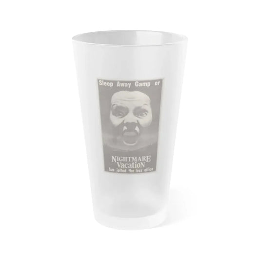 NIGHTMARE VACATION 1983 Movie Poster - Frosted Pint Glass 16oz 16oz Frosted - Go Mug Yourself