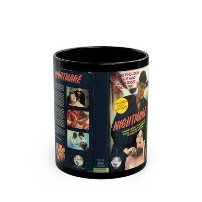 NIGHTMARE (VHS COVER) - Black Coffee Mug-11oz-Go Mug Yourself