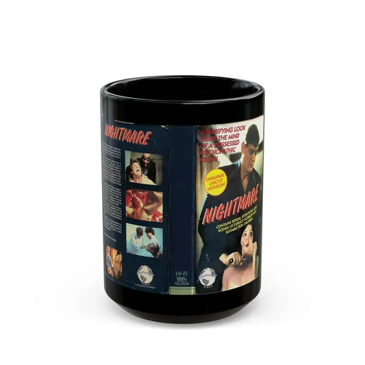 NIGHTMARE (VHS COVER) - Black Coffee Mug 15oz - Go Mug Yourself