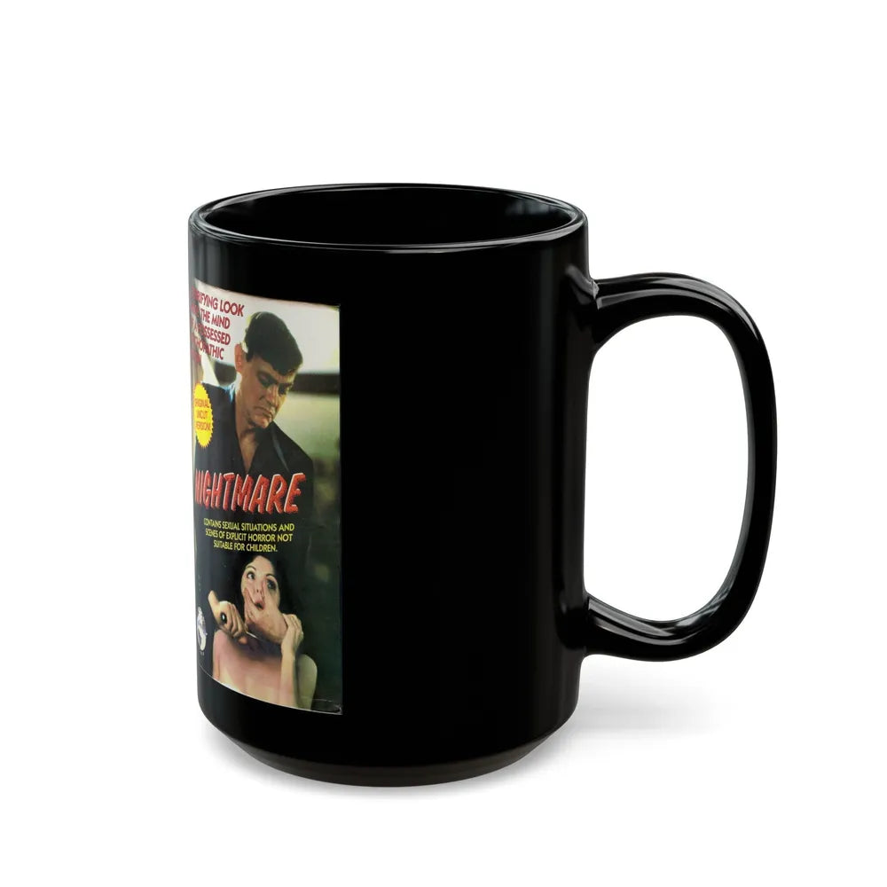 NIGHTMARE (VHS COVER) - Black Coffee Mug-Go Mug Yourself