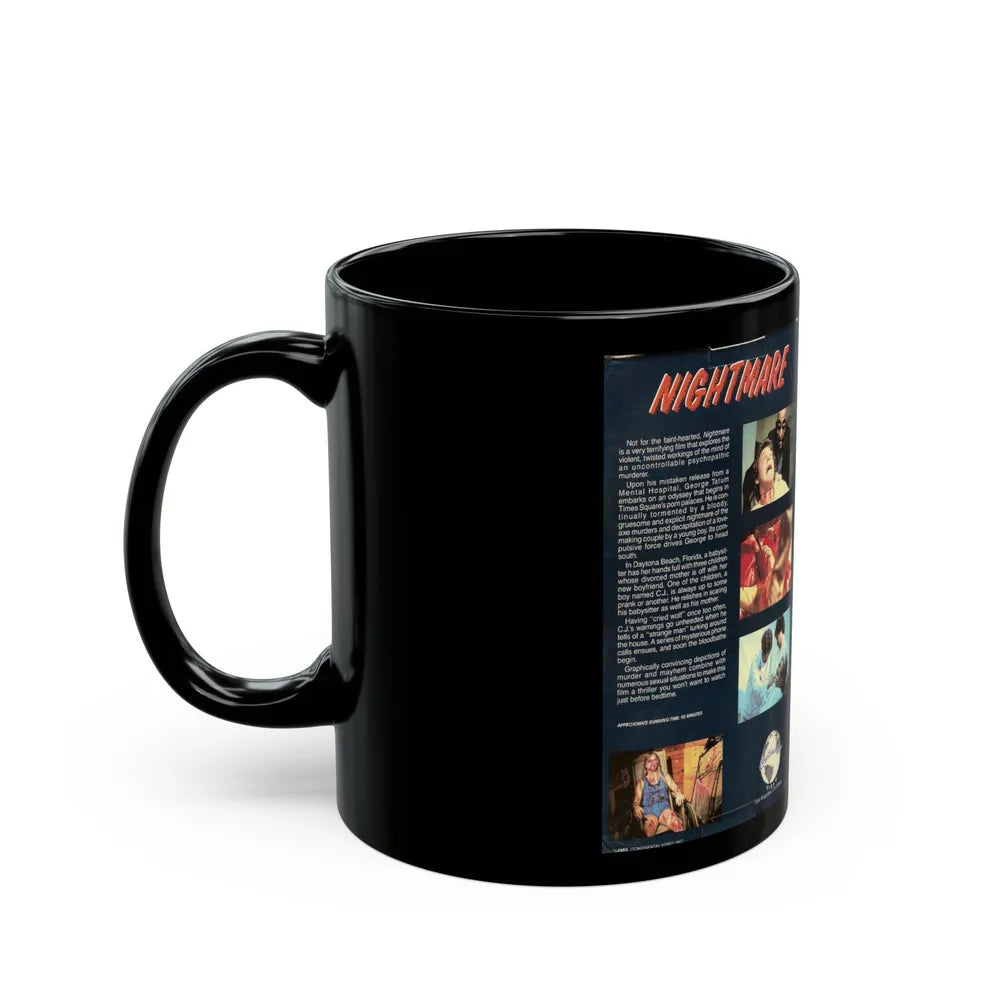 NIGHTMARE (VHS COVER) - Black Coffee Mug-Go Mug Yourself