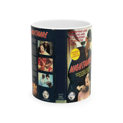 NIGHTMARE (VHS COVER) - White Coffee Mug-11oz-Go Mug Yourself