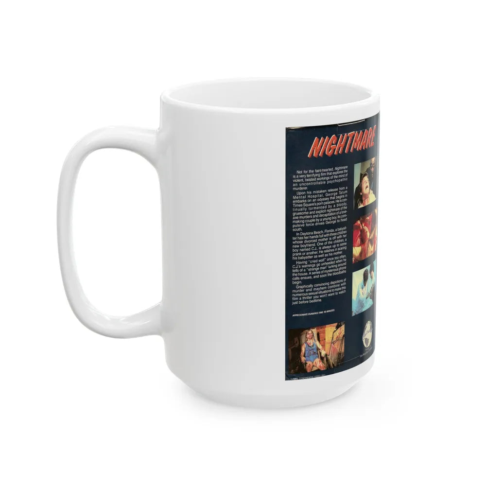 NIGHTMARE (VHS COVER) - White Coffee Mug-Go Mug Yourself