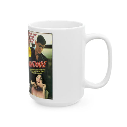 NIGHTMARE (VHS COVER) - White Coffee Mug-Go Mug Yourself