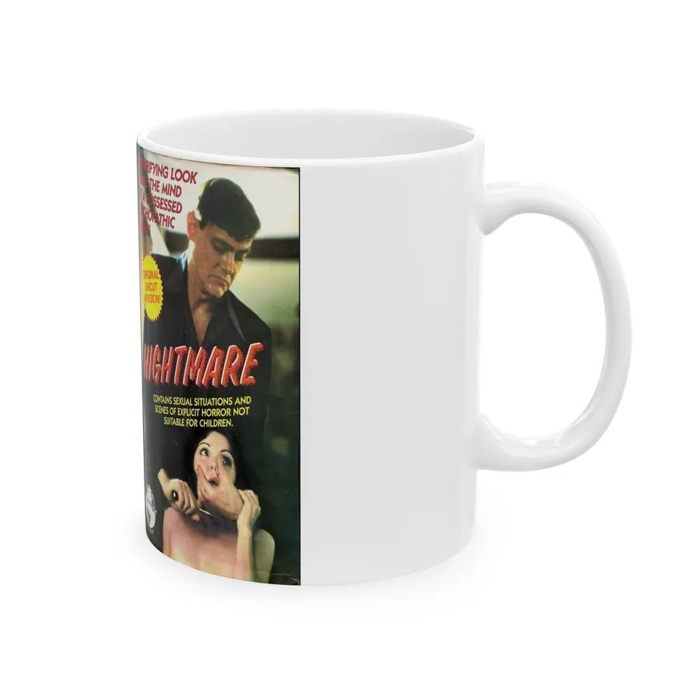 NIGHTMARE (VHS COVER) - White Coffee Mug-Go Mug Yourself