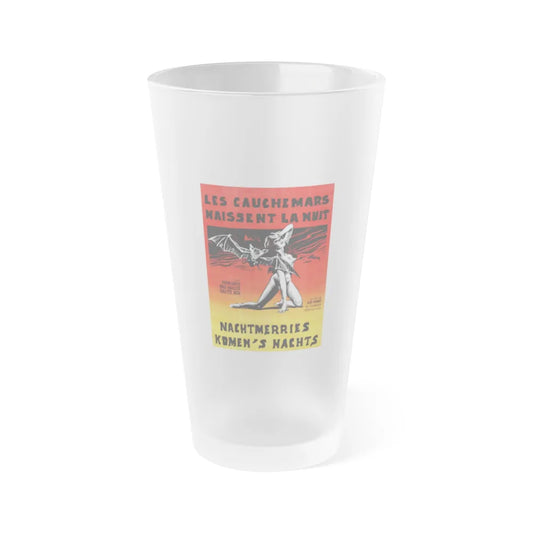 NIGHTMARES COME AT NIGHT (BELGIAN) 1970 Movie Poster - Frosted Pint Glass 16oz-16oz-Frosted-Go Mug Yourself