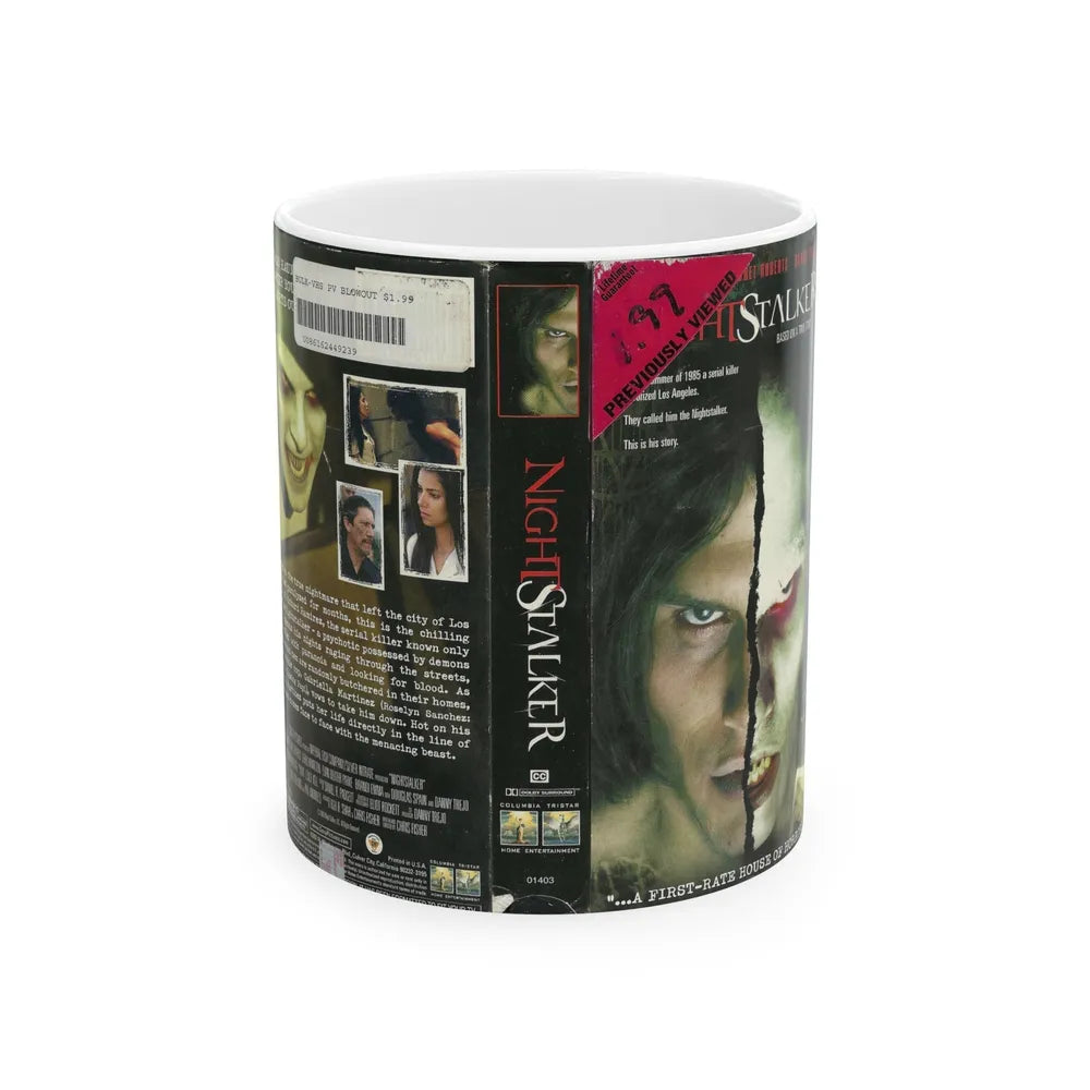 NIGHTSTALKER (VHS COVER) - White Coffee Mug-11oz-Go Mug Yourself