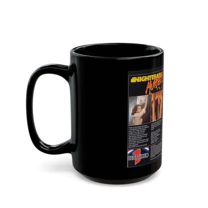 NIGHTTRAIN MURDERS (VHS COVER) - Black Coffee Mug-Go Mug Yourself