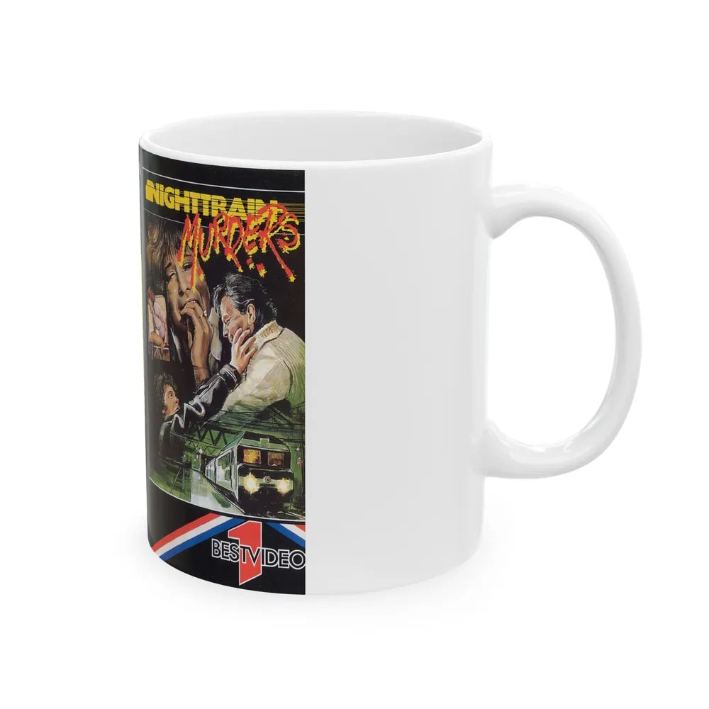 NIGHTTRAIN MURDERS (VHS COVER) - White Coffee Mug-Go Mug Yourself