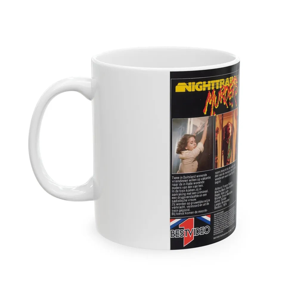 NIGHTTRAIN MURDERS (VHS COVER) - White Coffee Mug-Go Mug Yourself