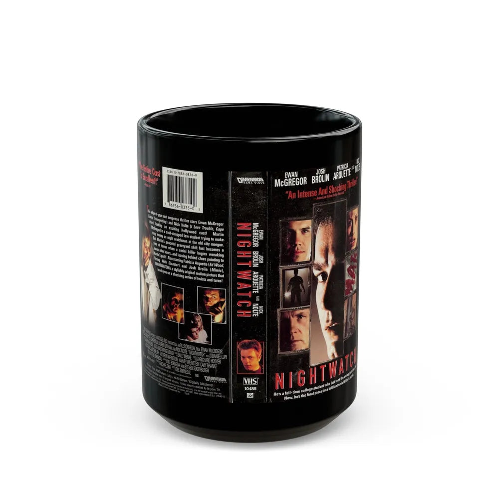 NIGHTWATCH (VHS COVER) - Black Coffee Mug-15oz-Go Mug Yourself