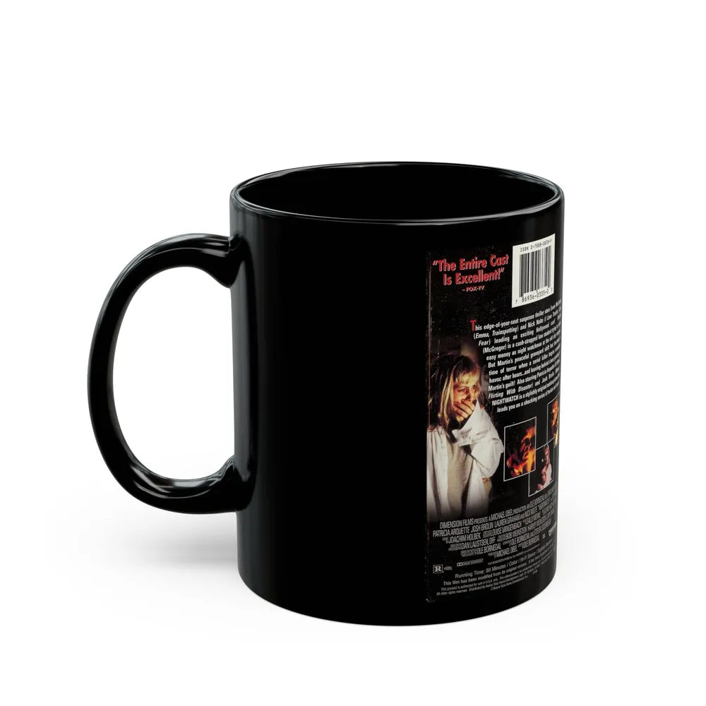 NIGHTWATCH (VHS COVER) - Black Coffee Mug-Go Mug Yourself