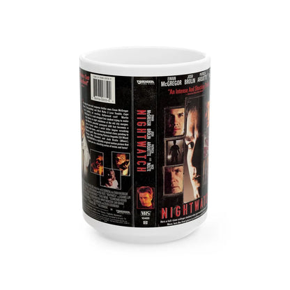 NIGHTWATCH (VHS COVER) - White Coffee Mug-15oz-Go Mug Yourself