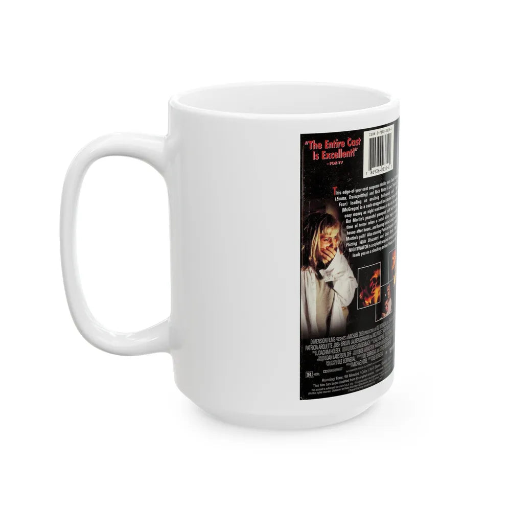 NIGHTWATCH (VHS COVER) - White Coffee Mug-Go Mug Yourself