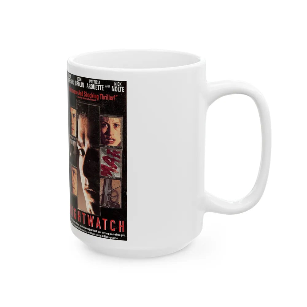 NIGHTWATCH (VHS COVER) - White Coffee Mug-Go Mug Yourself