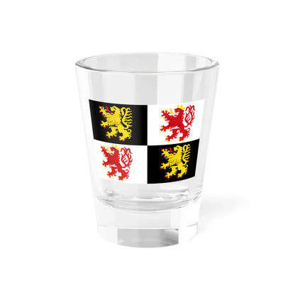 Nijlen vlag (Belgium) Shot Glass 1.5oz 1.5oz - Go Mug Yourself