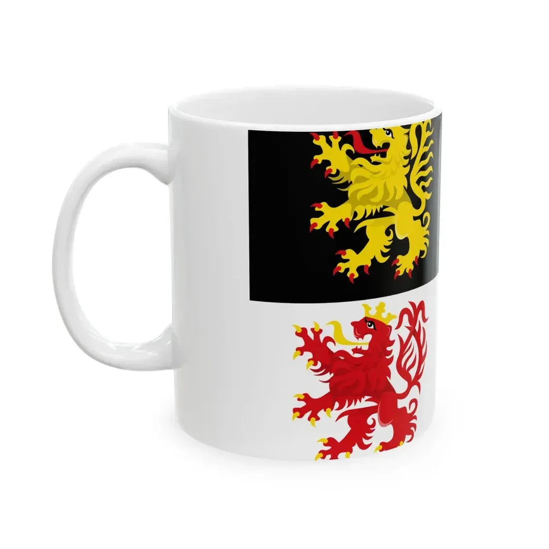 Nijlen vlag (Belgium) White Coffee Mug - Go Mug Yourself