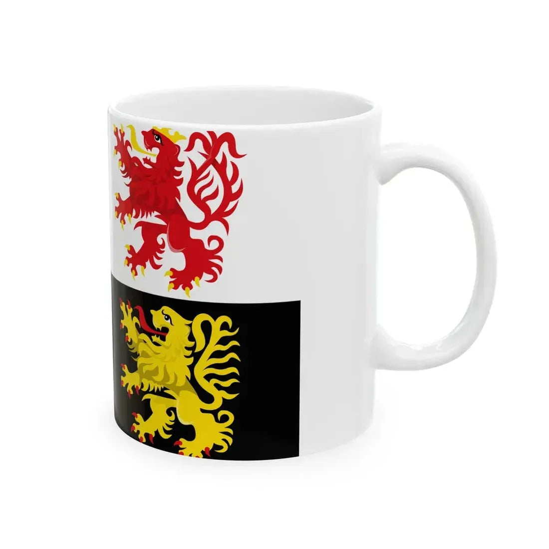 Nijlen vlag (Belgium) White Coffee Mug - Go Mug Yourself