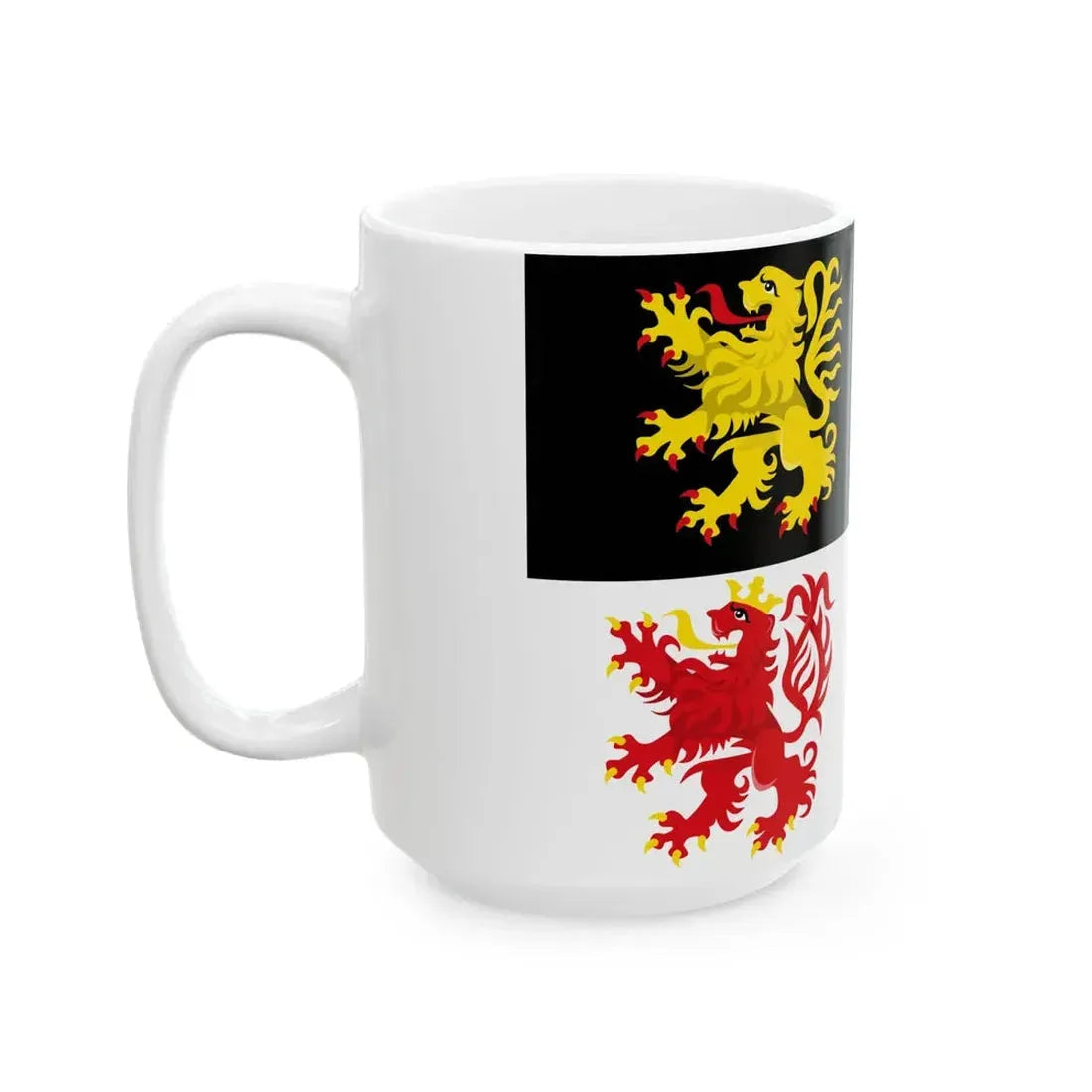 Nijlen vlag (Belgium) White Coffee Mug - Go Mug Yourself