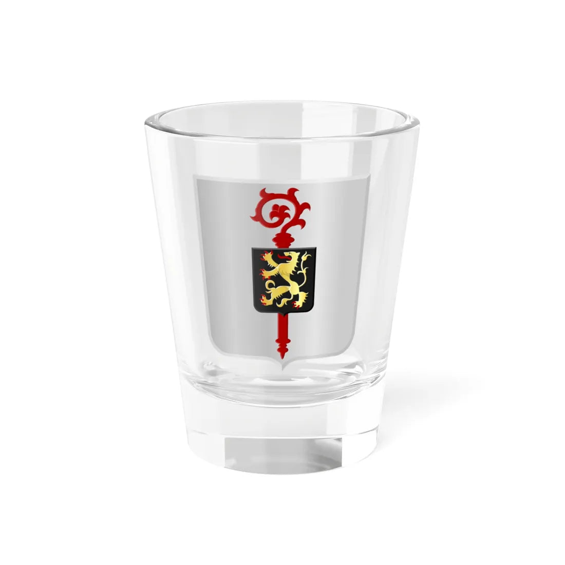 Nijvel wapen (Belgium) (Coat of Arms) Shot Glass 1.5oz 1.5oz - Go Mug Yourself